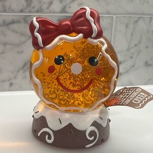 Light up Gingerbread Water globe Girl!